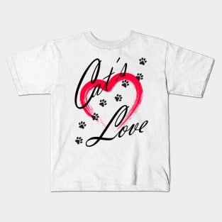 Cat's Love Kids T-Shirt